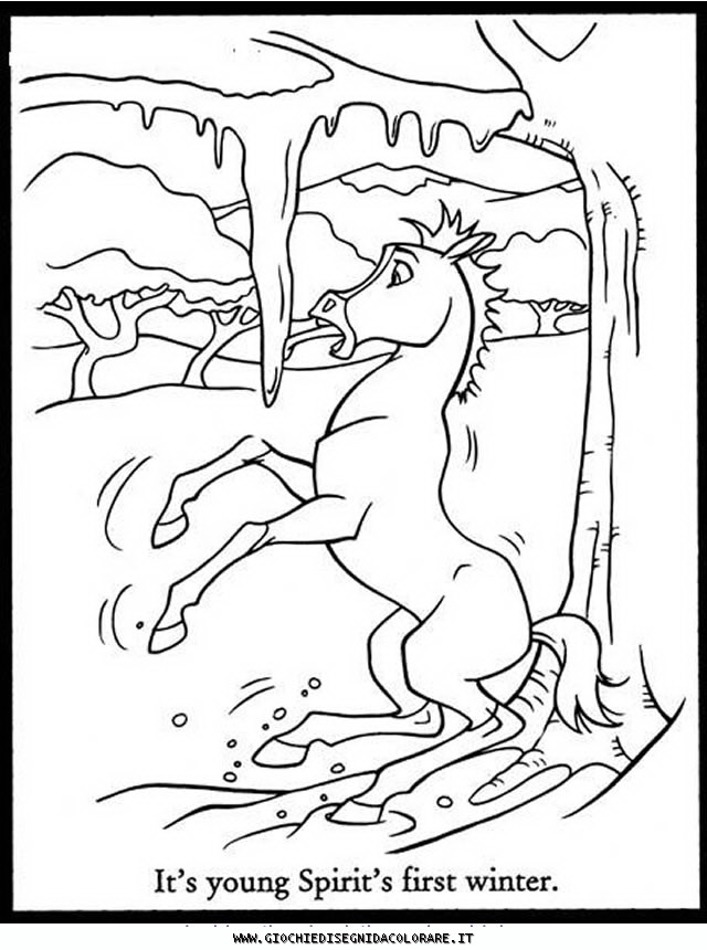 Spirit cavallo selvaggio 03 disegni da colorare for Immagini di cavalli da disegnare