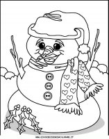 Disegni Di Natale Pupazzi Di Neve Da Stampare E Colorare