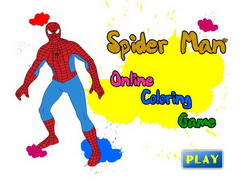 gioco di colorare on line spiderman e stampare gratis