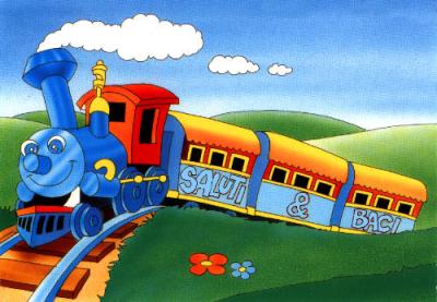 disegni da colorare treno