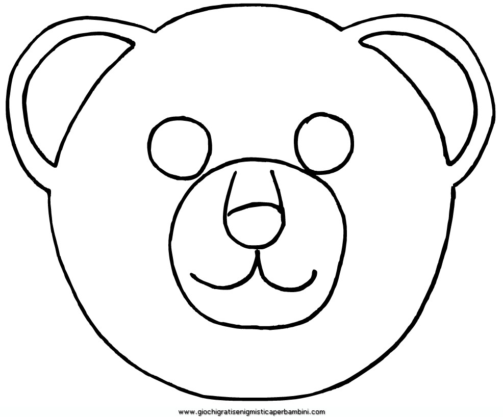 Orso Disegni da colorare per bambini