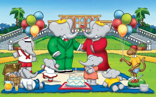 disegni da colorare babar