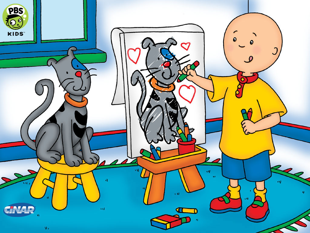 disegni da colorare caillou
