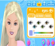 viso della barbie da truccare e pettinare