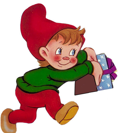 disegni di elfi di natale