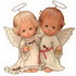 angeli di natale da colorare